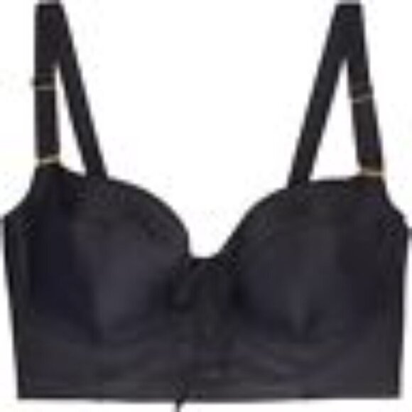 Smart & Sexy Women's Plus-Size Long Lined Underwire Swim Bikini Top. - Picture 2 of 4